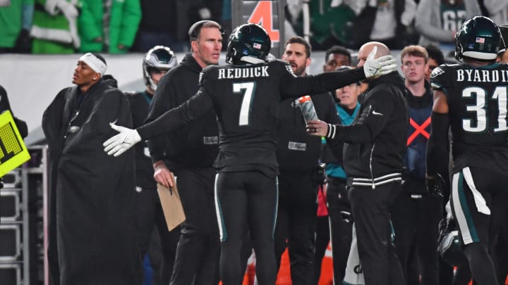 Dec 25, 2023; Philadelphia, Pennsylvania, USA; Philadelphia Eagles linebacker Haason Reddick (7)