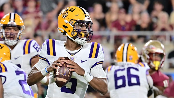 LSU quarterback Jayden Daniels