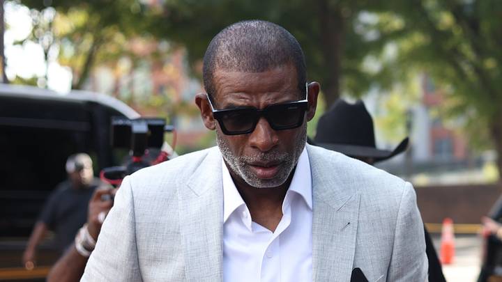 Sep 3, 2026; Atlanta, Georgia, USA; Colorado Buffaloes head coach Deion Sanders arrives at Bobby Dodd Stadium at Hyundai Field. Sep 3, 2026; Atlanta, Georgia, USA; Colorado Buffaloes head coach Deion Sanders arrives at Bobby Dodd Stadium at Hyundai Field.