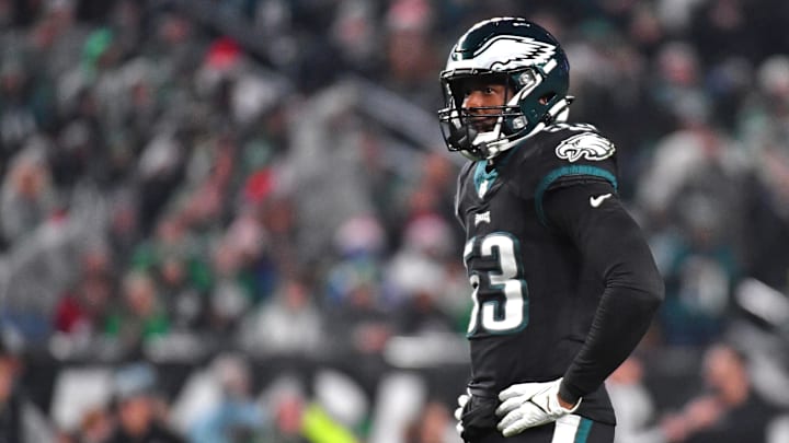 Dec 25, 2023; Philadelphia, Pennsylvania, USA; Philadelphia Eagles linebacker Shaquille Leonard (53)