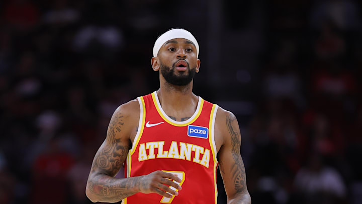 Atlanta Hawks Guard Nickeil Alexander-Walker during the Hawks' preseason game versus the Houston Rockets.