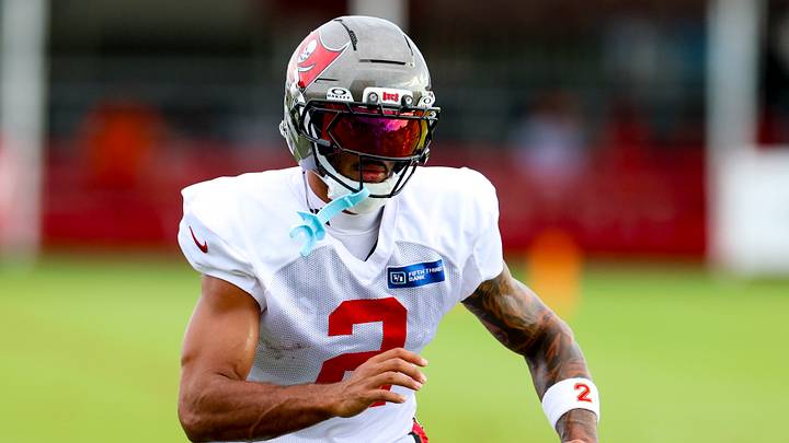 Aug 6, 2026; Tampa, FL, USA; Tampa Bay Buccaneers wide receiver Emeka Egbuka (2) participates in training camp at AdventHealth Training Center. Mandatory Credit: Nathan Ray Seebeck-Imagn Images Aug 6, 2026; Tampa, FL, USA; Tampa Bay Buccaneers wide receiver Emeka Egbuka (2) participates in training camp at AdventHealth Training Center. Mandatory Credit: Nathan Ray Seebeck-Imagn Images