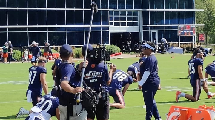 Hard Knocks has cleaned up this show's language at the request of the McCaskey family, according to CHGO sports. Hard Knocks has cleaned up this show's language at the request of the McCaskey family, according to CHGO sports.