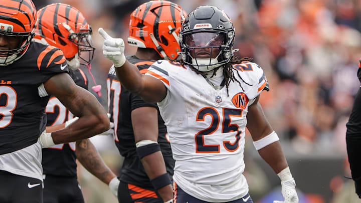 Chicago Bears running back Kyle Monangai Chicago Bears running back Kyle Monangai