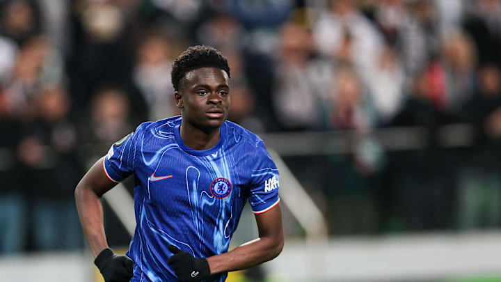 Tyrique George of Chelsea London seen in action during the...