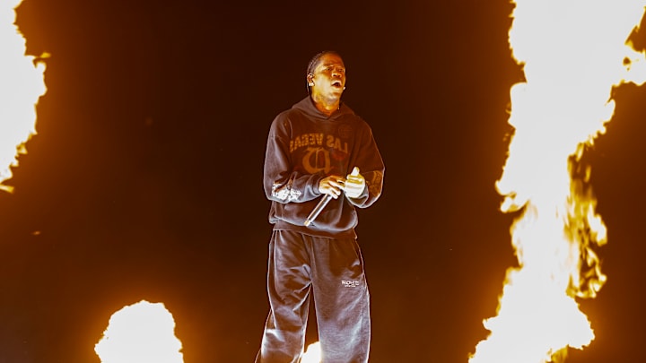Travis Scott performs at 2025 Lyrical Lemonade Summer Smash