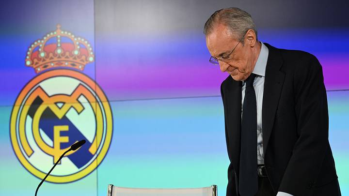 Real Madrid President Perez speaks at Club Facilities in Madrid Real Madrid President Perez speaks at Club Facilities in Madrid