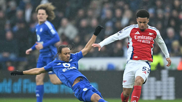 Cordova-Reid: So close to giving Leicester the lead.