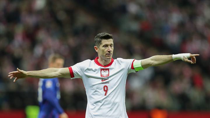Robert Lewandowski of Poland seen in during the UEFA Nations... Robert Lewandowski of Poland seen in during the UEFA Nations...