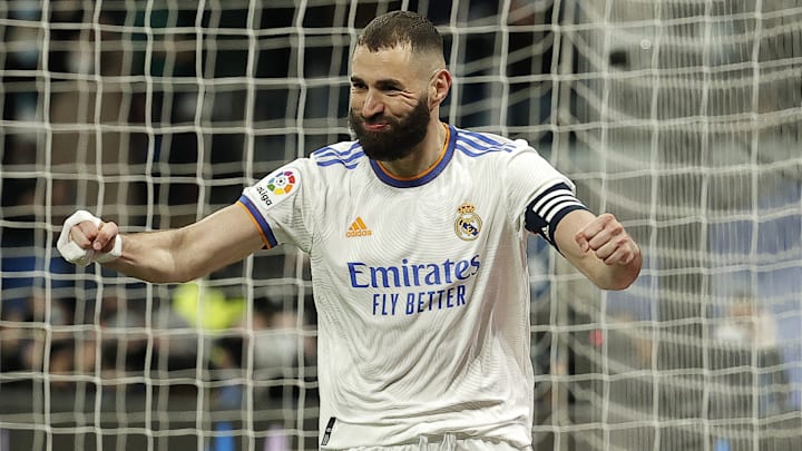Benzema a inscrit un triplé contre le PSG