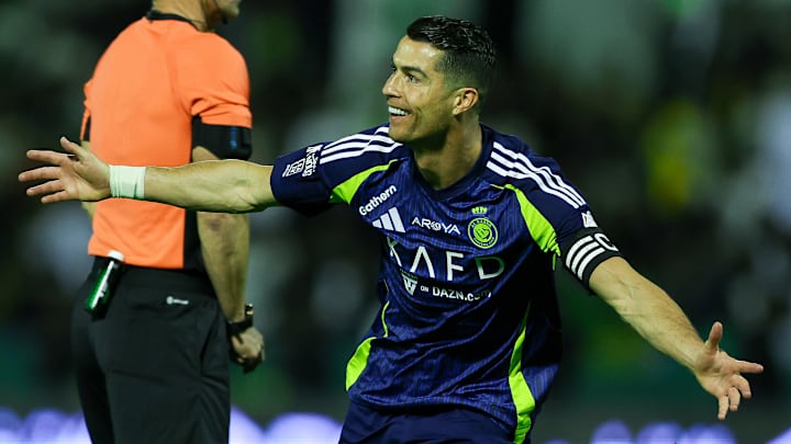 Cristiano Ronaldo sous le maillot d'Al Nassr le 26 janvier dernier 