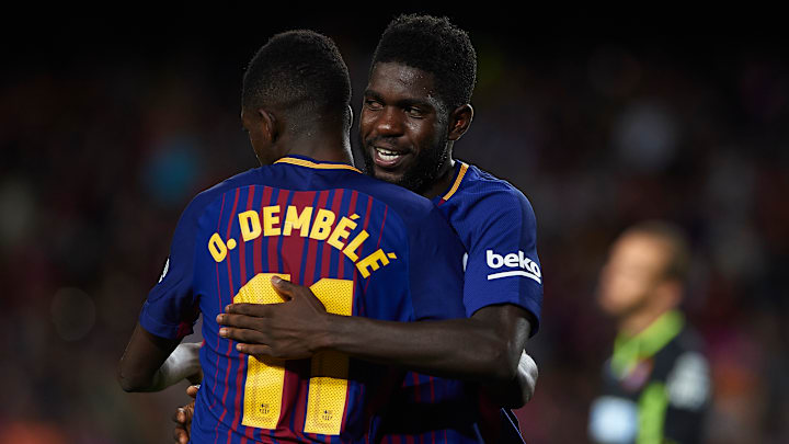 Samuel Umtiti a joué avec Ousmane Dembélé. Samuel Umtiti a joué avec Ousmane Dembélé.