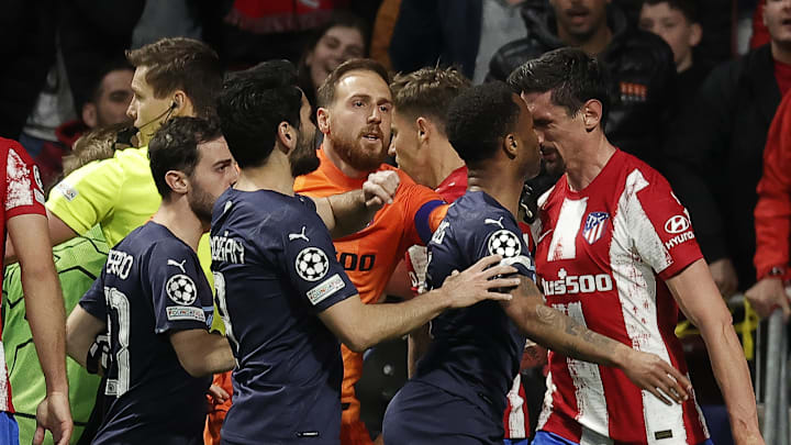 Zwischen Atlético und Manchester City ging es heiß her Zwischen Atlético und Manchester City ging es heiß her