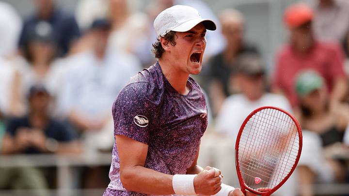 Joao Fonseca defeated Novak Djokovic in five sets at Roland Garros. Joao Fonseca defeated Novak Djokovic in five sets at Roland Garros.