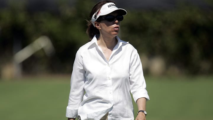 Amy Trask at Oakland Raiders Training Camp
