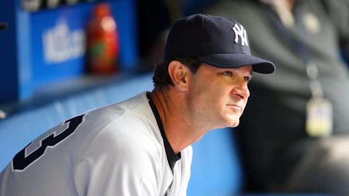 May 30, 2007; Toronto, ON, Canada; New York Yankees bench coach (23) Don Mattingly before their game against the Toronto Blue Jays at the Rogers Centre in Toronto, ON. Mandatory Credit: Tom Szczerbowski-Imagn Images