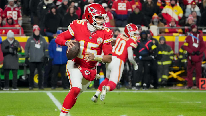 Patrick Mahomes is recovering from a torn ACL, but hopes to be ready for Week 1 of the 2026 NFL season.