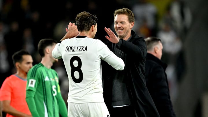 Julian Nagelsmann praises Bayern Munich star Leon Goretzka. Julian Nagelsmann praises Bayern Munich star Leon Goretzka.