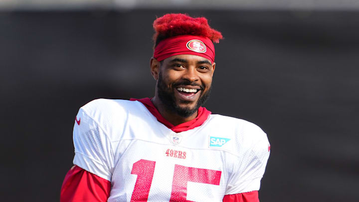 San Francisco 49ers wide receiver Jauan Jennings (15)