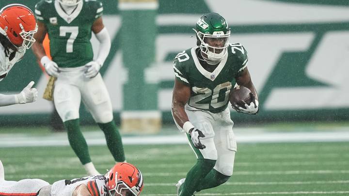 New York Jets running back Breece Hall. New York Jets running back Breece Hall.