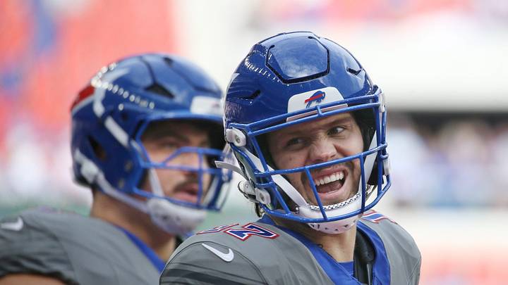 Bills quarterback Josh Allen and the rest of the team wore their new Nickel City uniforms in their game against the Chargers Sunday, September 27, 2026 at Highmark Stadium in Orchard Park, NY. Bills quarterback Josh Allen and the rest of the team wore their new Nickel City uniforms in their game against the Chargers Sunday, September 27, 2026 at Highmark Stadium in Orchard Park, NY.