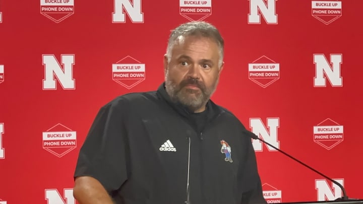 Nebraska football coach Matt Rhule meets with the media ahead of the Big Red Preview. Nebraska football coach Matt Rhule meets with the media ahead of the Big Red Preview.