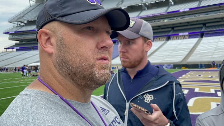 Eric Schmidt was the UW edge-rusher coach in 2022 and 2023. Eric Schmidt was the UW edge-rusher coach in 2022 and 2023.