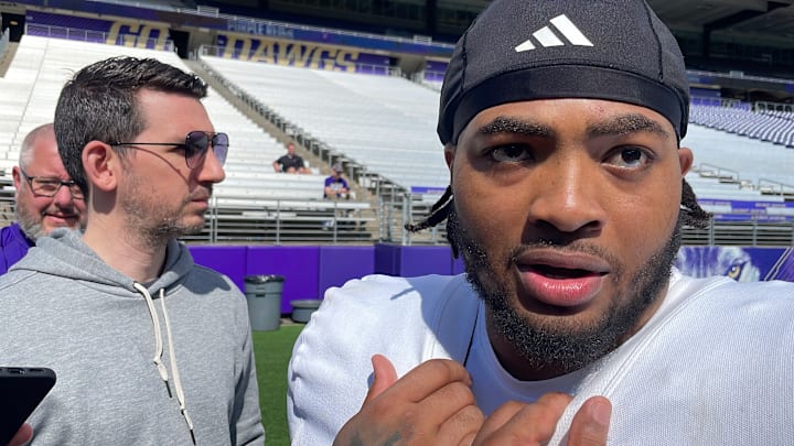 Taariq "Buddah" Al-Uqdah has become comfortable in a UW linebacker role.