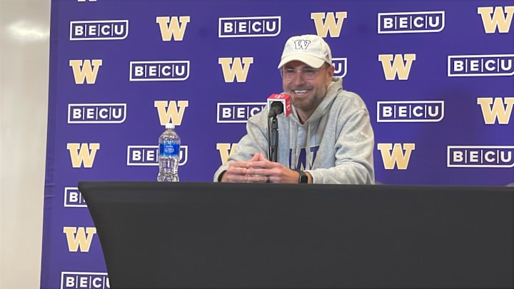 Offensive coordinator Jimmie Dougherty meets with the media each week. 