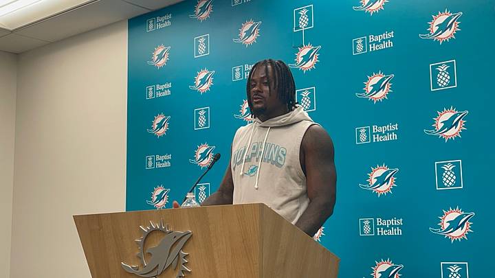 Miami Dolphins QB Malik Willis addresses the media the day before the start of the 2026 training camp Miami Dolphins QB Malik Willis addresses the media the day before the start of the 2026 training camp