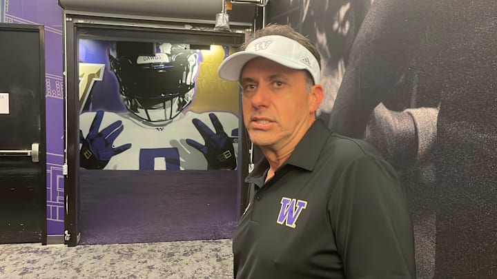Jedd Fisch addressed some of his injured players following the UW mock game. 
