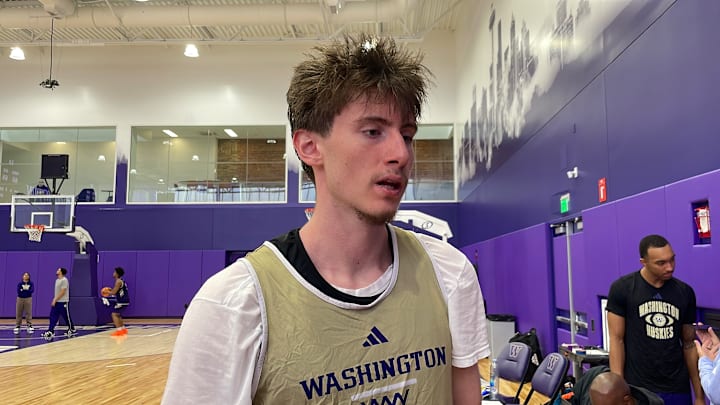 Christian Nitu met with the media that cover Husky basketball in October. Christian Nitu met with the media that cover Husky basketball in October.