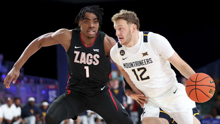 Tucker DeVries helped West Virginia knock off No. 3 Gonzaga Wednesday afternoon. Tucker DeVries helped West Virginia knock off No. 3 Gonzaga Wednesday afternoon.