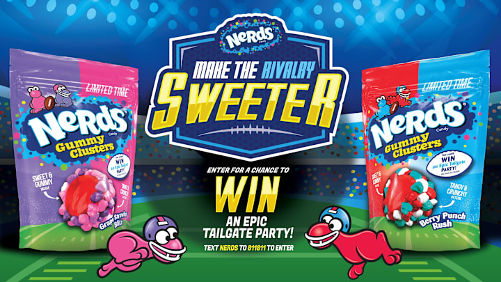 NEW: NERDS Introduces Two New Gummy Clusters Flavors for Football Season! Image Credit to NERDS. 