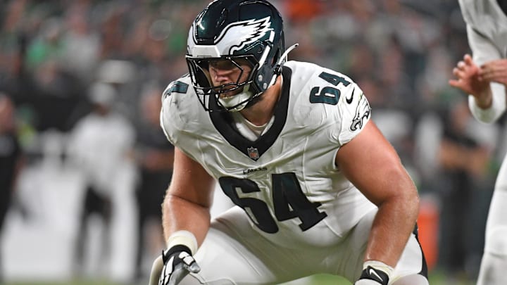 Philadelphia Eagles offensive lineman Brett Toth (64) against the Cincinnati Bengals at Lincoln Financial Field. Philadelphia Eagles offensive lineman Brett Toth (64) against the Cincinnati Bengals at Lincoln Financial Field.