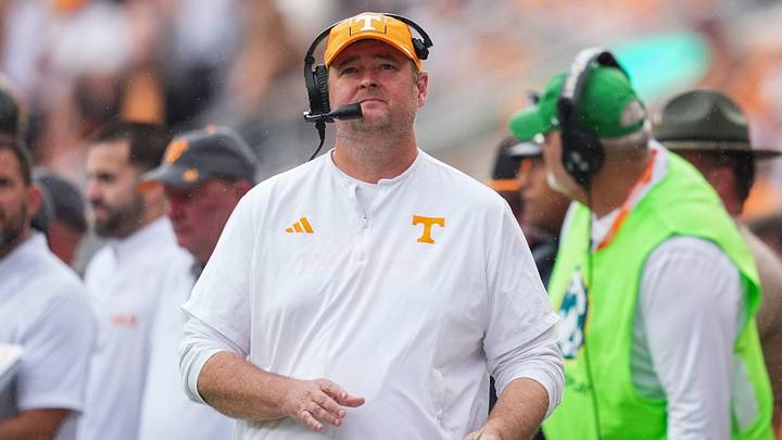 Tennessee coach Josh Heupel during a college football game between Tennessee and Auburn at Neyland Stadium in Knoxville, Tenn., on Oct. 3, 2026.
