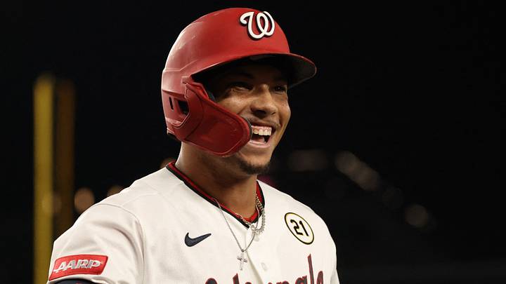 Washington Nationals left fielder Daylen Lile Washington Nationals left fielder Daylen Lile