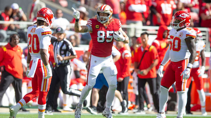 San Francisco 49ers tight end George Kittle (85)