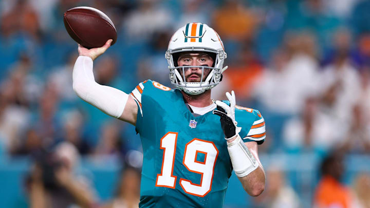 Miami Dolphins quarterback Skylar Thompson