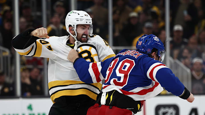 The Bruins beat down the Rangers 10-2 in their last meeting.