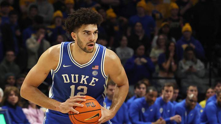 Feb 10, 2026; Pittsburgh, Pennsylvania, USA; Duke Blue Devils forward Cameron Boozer (12) handles the ball against the Pittsburgh Panthers during the first half at Petersen Events Center. Mandatory Credit: Charles LeClaire-Imagn Images Feb 10, 2026; Pittsburgh, Pennsylvania, USA; Duke Blue Devils forward Cameron Boozer (12) handles the ball against the Pittsburgh Panthers during the first half at Petersen Events Center. Mandatory Credit: Charles LeClaire-Imagn Images