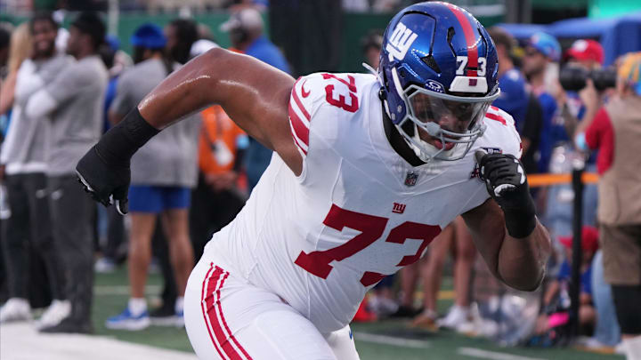 Evan Neal of the Giants