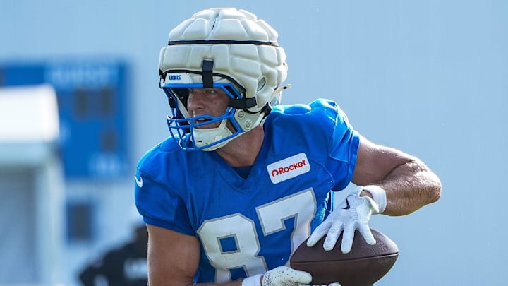 Detroit Lions tight end Sam LaPorta (87).
