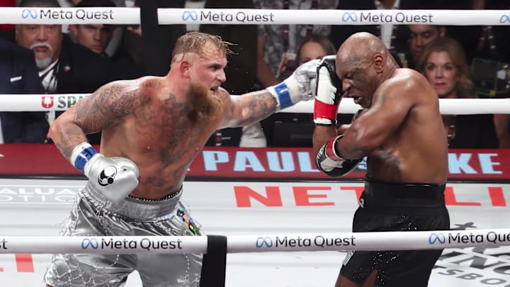 Jake Paul beat Mike Tyson via unanimous decision Friday night. Jake Paul beat Mike Tyson via unanimous decision Friday night.