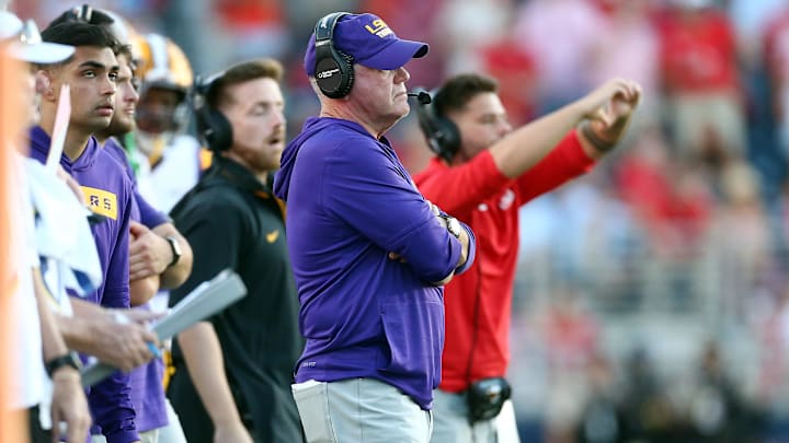LSU Tigers head coach Brian Kelly