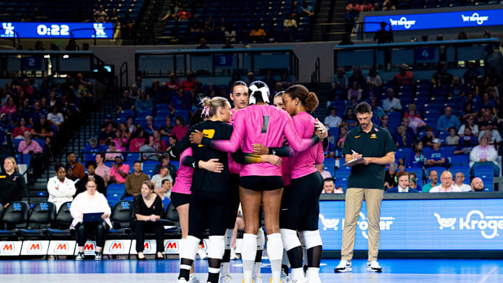 Missouri volleyball prepares for its match up against No. 13 Kentucky in Lexington. Missouri volleyball prepares for its match up against No. 13 Kentucky in Lexington.