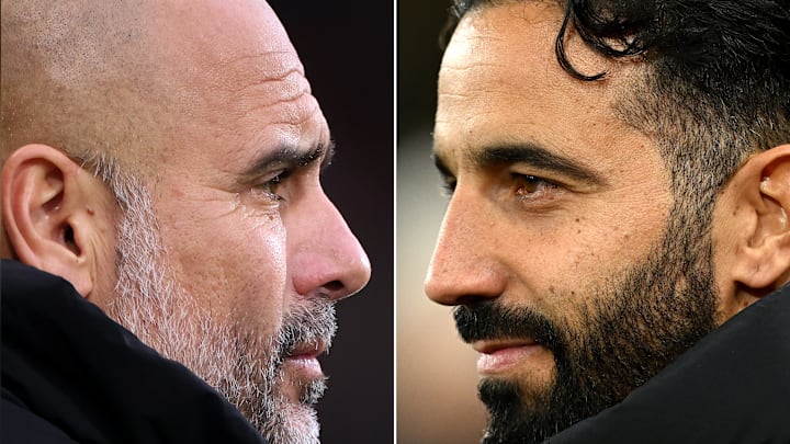 Pep Guardiola y Ruben Amorim intentarán sacar lo mejor de sus equipos en el derbi