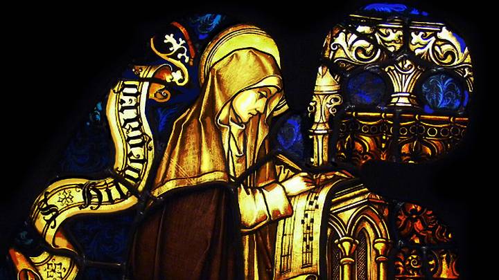 Hildegard of Bingen. Artist: Anonymous Hildegard of Bingen. Artist: Anonymous