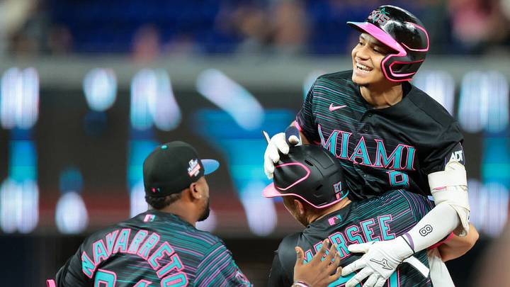 Miami Marlins third baseman Javier Sanoja Credit: Sam Navarro | Imagn Images Miami Marlins third baseman Javier Sanoja Credit: Sam Navarro | Imagn Images