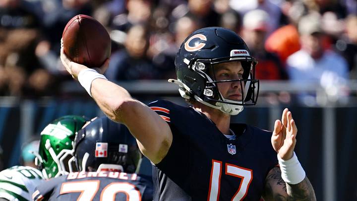 Tyson Bagent is being urged to be as aggressive as he can by Ben Johnson, despite facing a dangerous pair of Packers safeties.